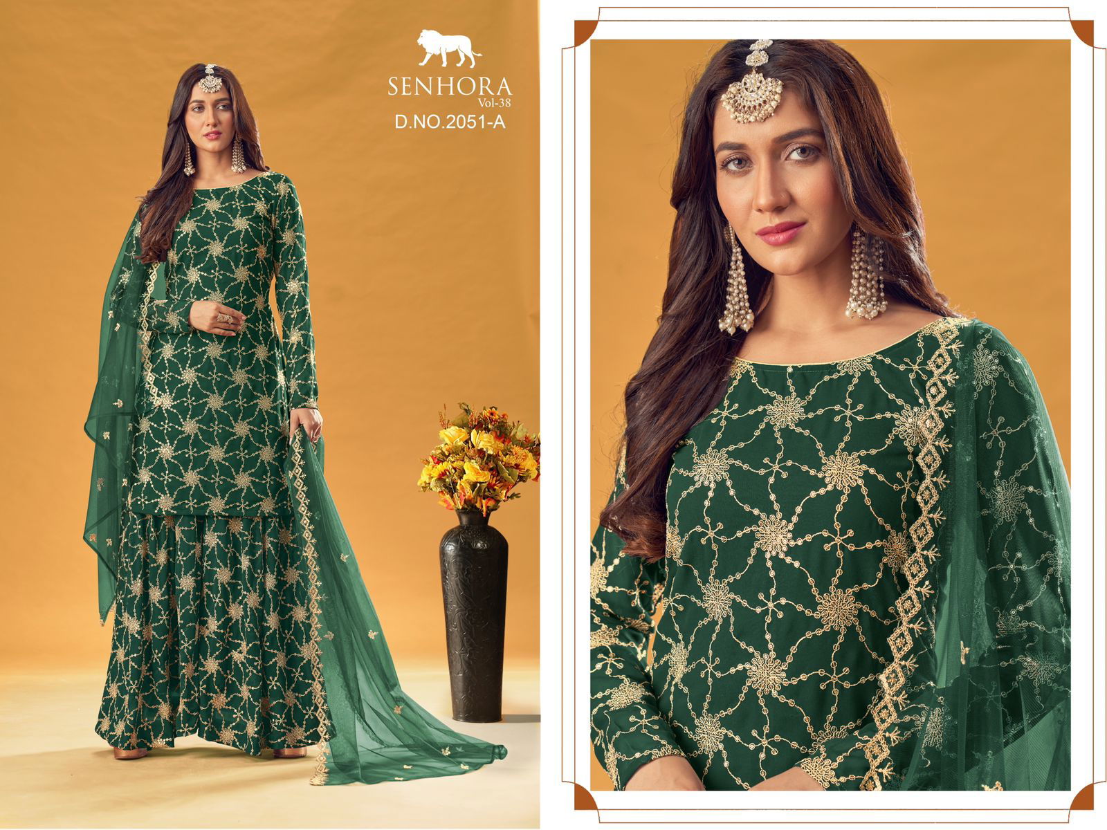 Senhora 38 Heavy Festive Wear Designer Embroidery Salwar Kameez Collection